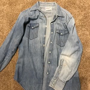 Vintage Denim with Pearl Snaps